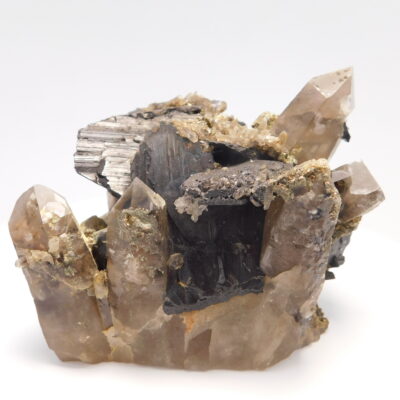 Ferberite, quartz