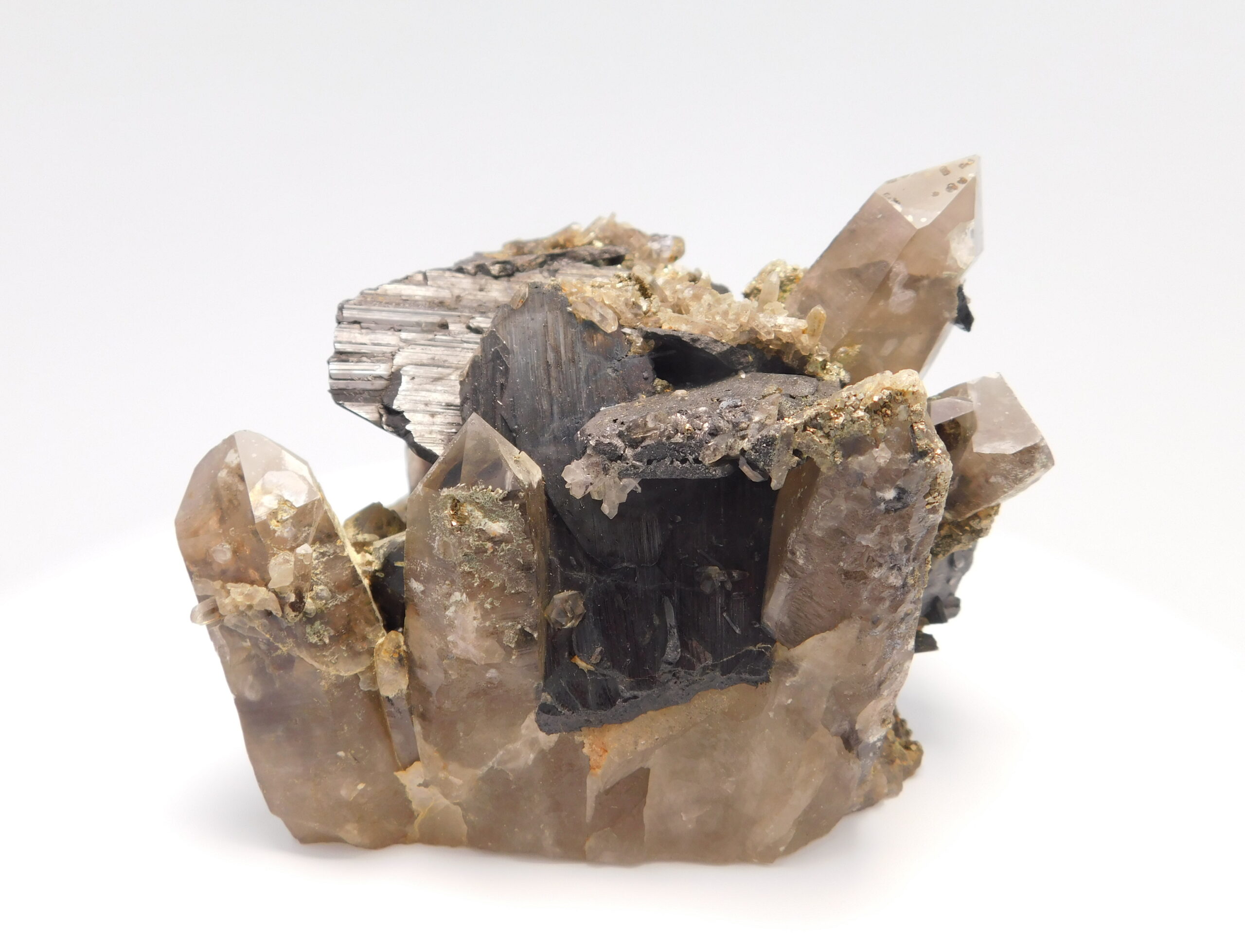 Ferberite, quartz