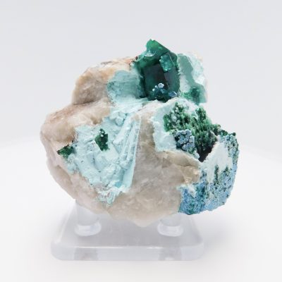 Dioptase, malachite, chrysocolla, shattuckite