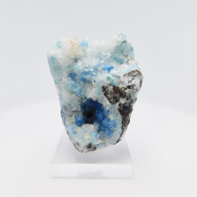 Shattuckite in quartz